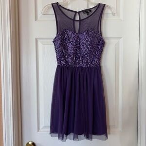 Size Small Purple Sequin Dress